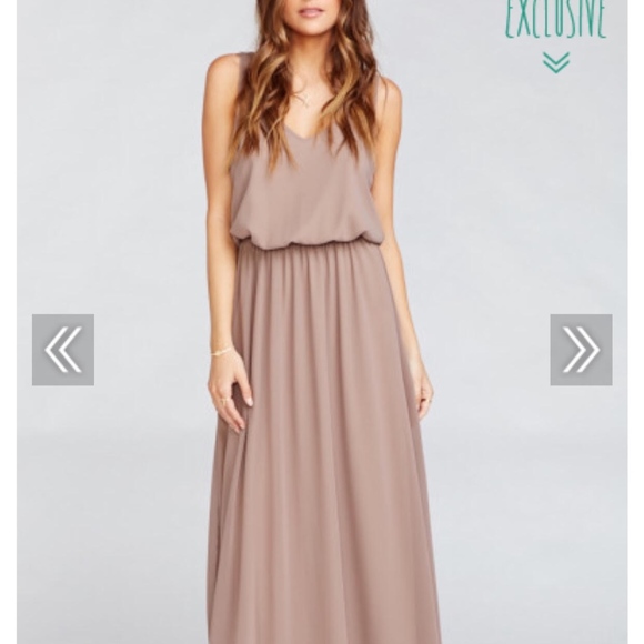 Show Me Your MuMu Dresses & Skirts - Kendall Maxi Dress ~ Dune Chiffon